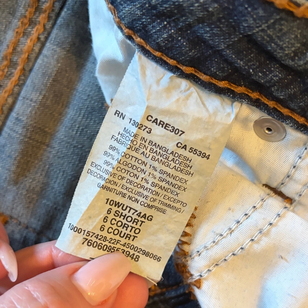 Aura Blue Denim Jeans with Embellished Back Pocket - Picture 3 of 4